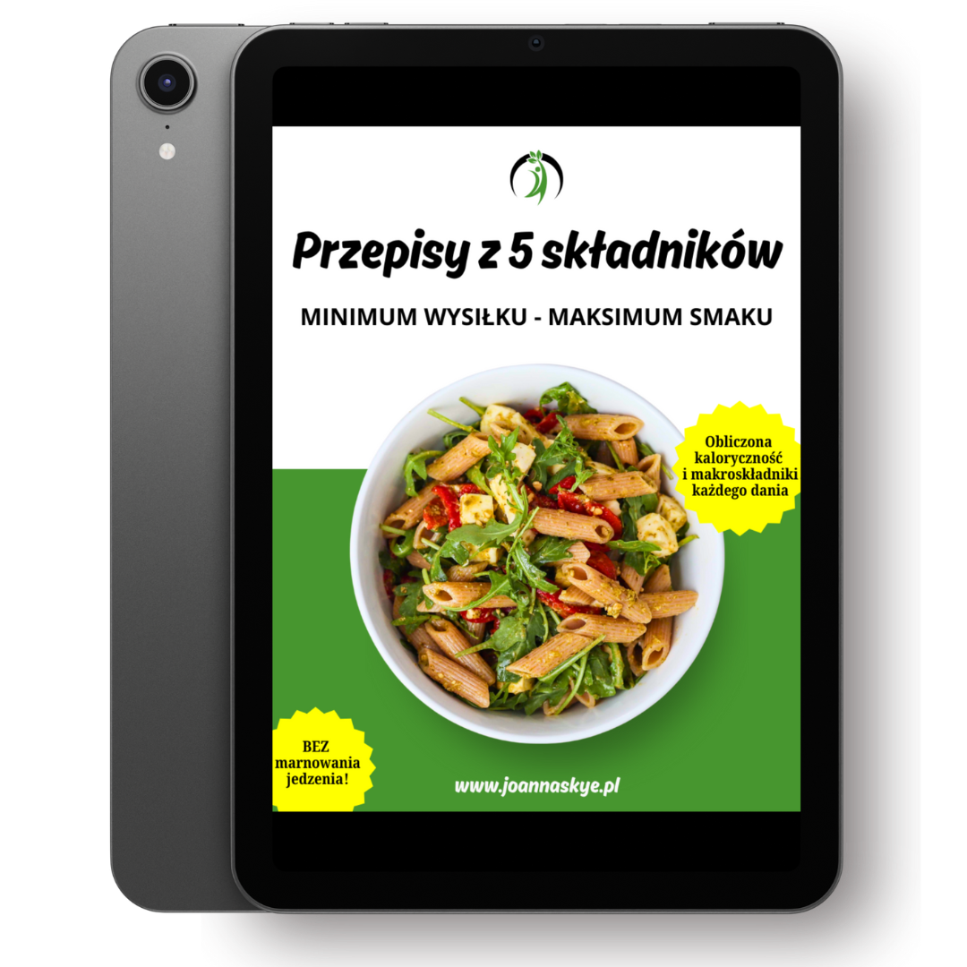 mockup okładka przepisy z 5 składników przezrocz